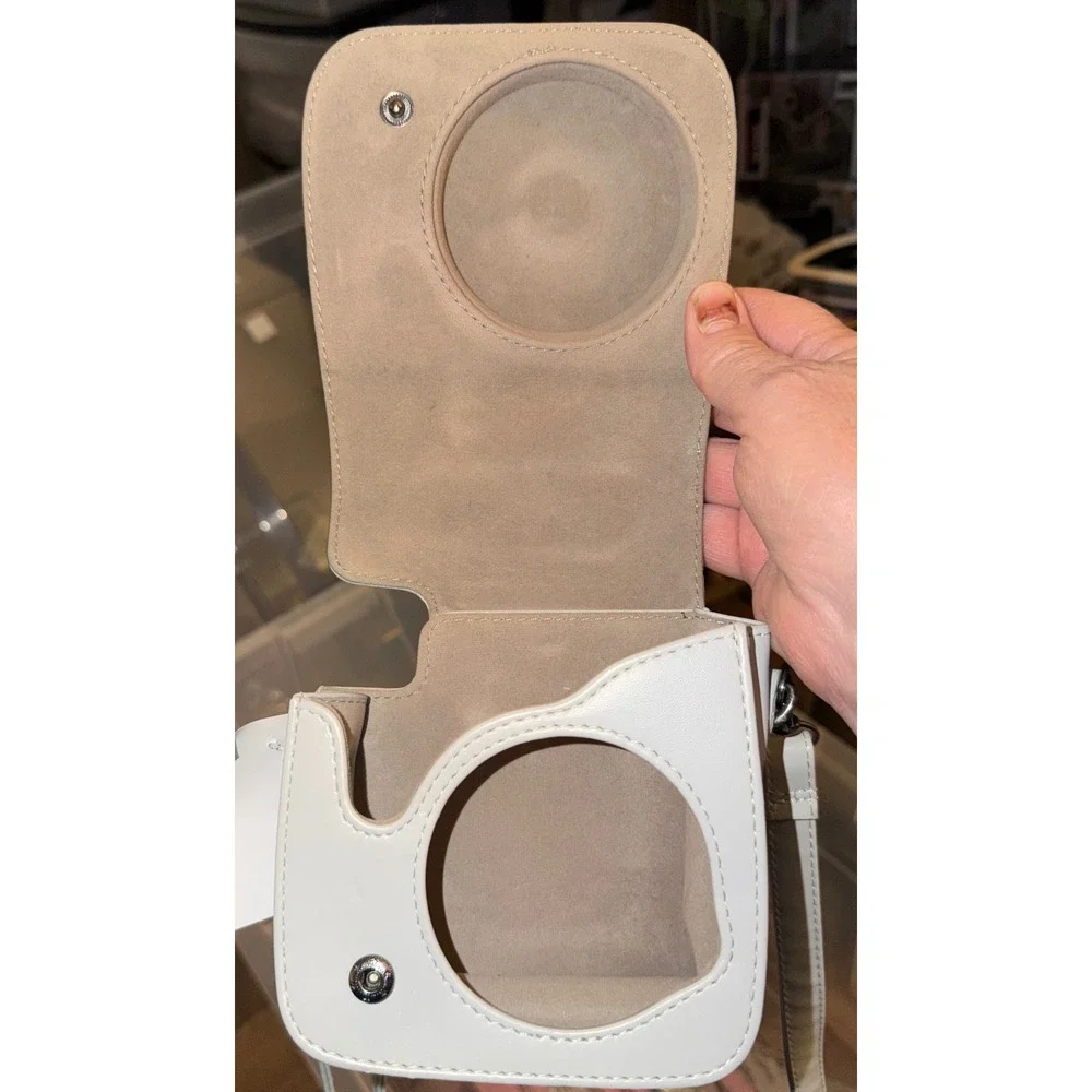 Fujifilm Instax Mini 11 Camera Case Ice White Excellent Vegan Leather Strap